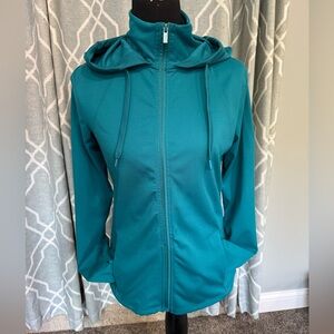 Jockey Teal Zip-Up Hoodie